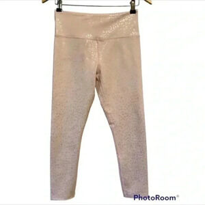 Zyia Womens Pink Leopard Print Leggings